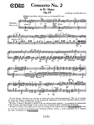 Concerto No. 2 In B-flat Major, Op. 19