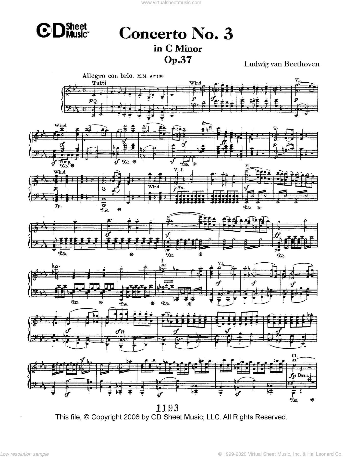 Concerto No. 3 in C Minor, Op. 37
