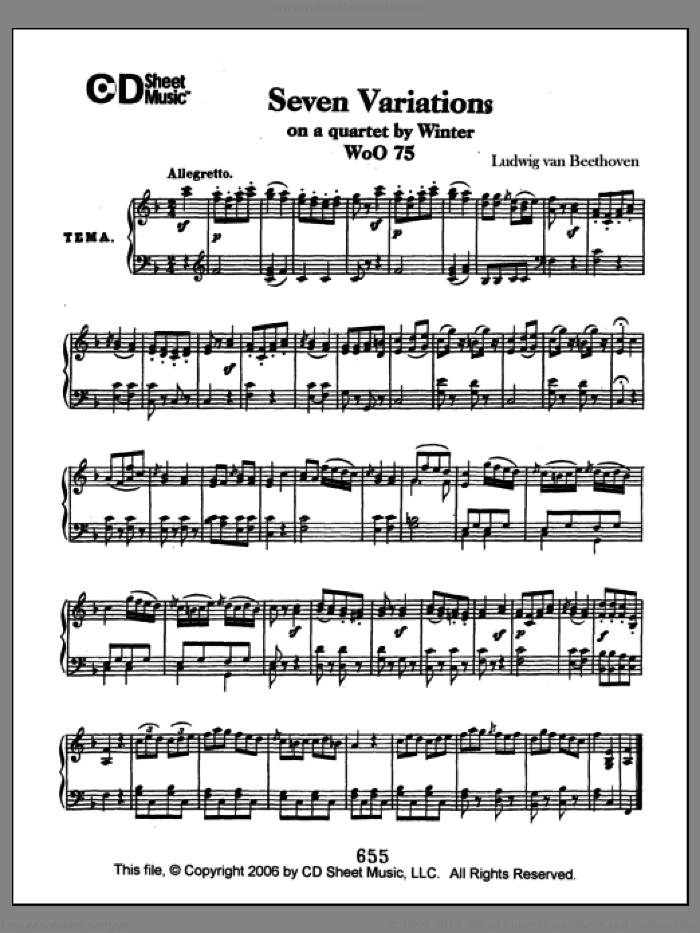 Variations (7) On A Quartet By Winter, Woo 75