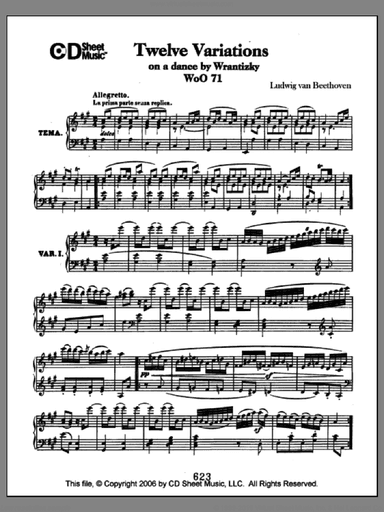 Variations (12) On A Dance By Wrantizky, Woo 71