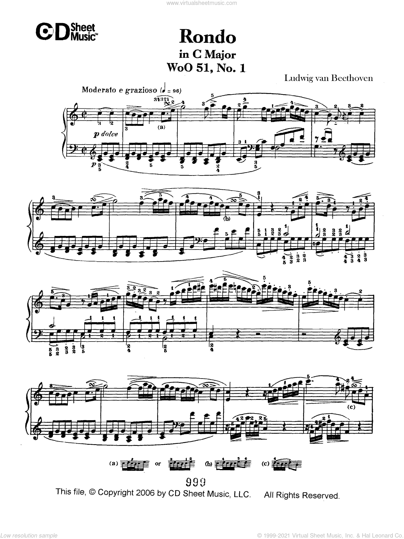 Rondo in C Major, Op. 51, No. 1