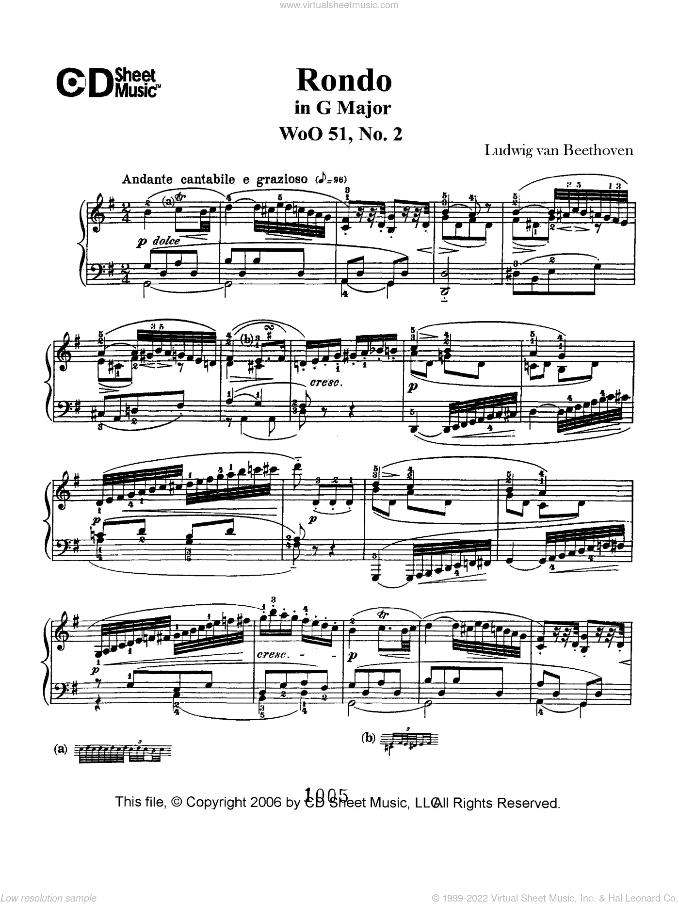 Rondo in G Major, Op. 51, No. 2