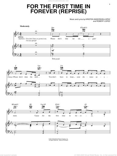 For The First Time In Forever (Reprise) (from Frozen)