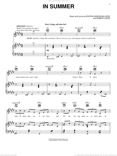 In Summer (from Frozen)