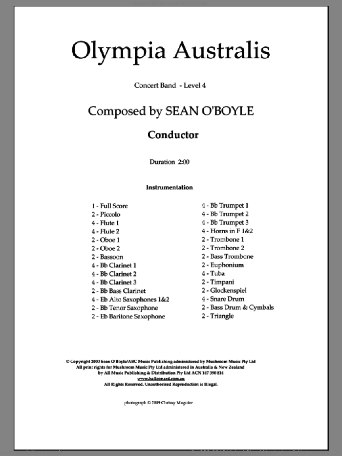 Olympia Australis (Concert Band) (COMPLETE)
