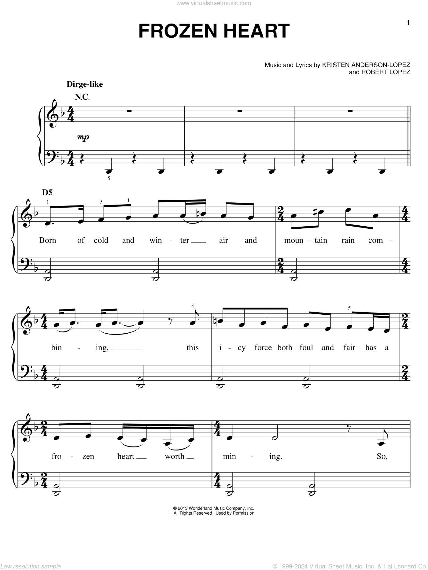 Frozen Heart (from Disney's Frozen)