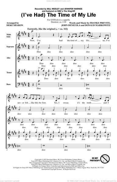 (I've Had) The Time Of My Life (arr. Deke Sharon)