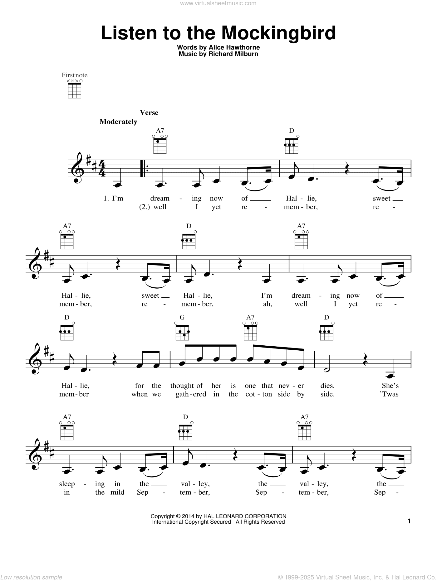Listen To The Mocking Bird