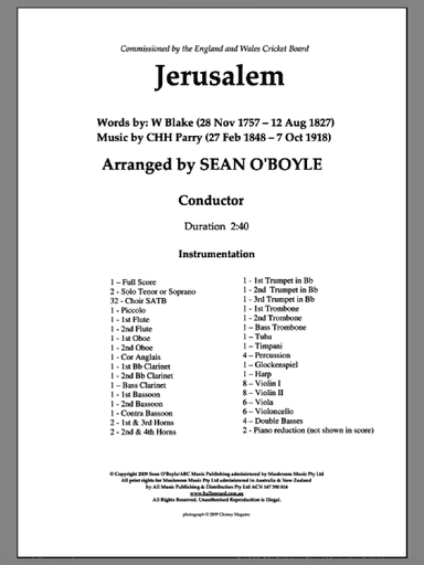 Jerusalem (in key of F) (COMPLETE)