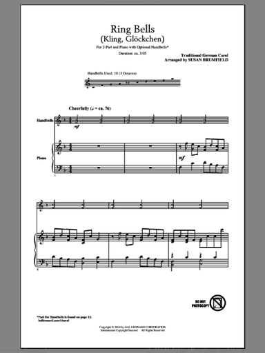 Kling, Glockchen (Ring, Merry Bell) (arr. Susan Brumfield)