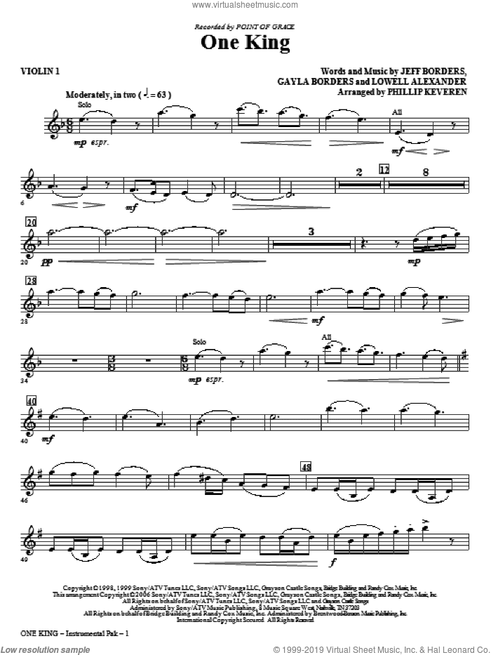 One King (arr. Phillip Keveren)