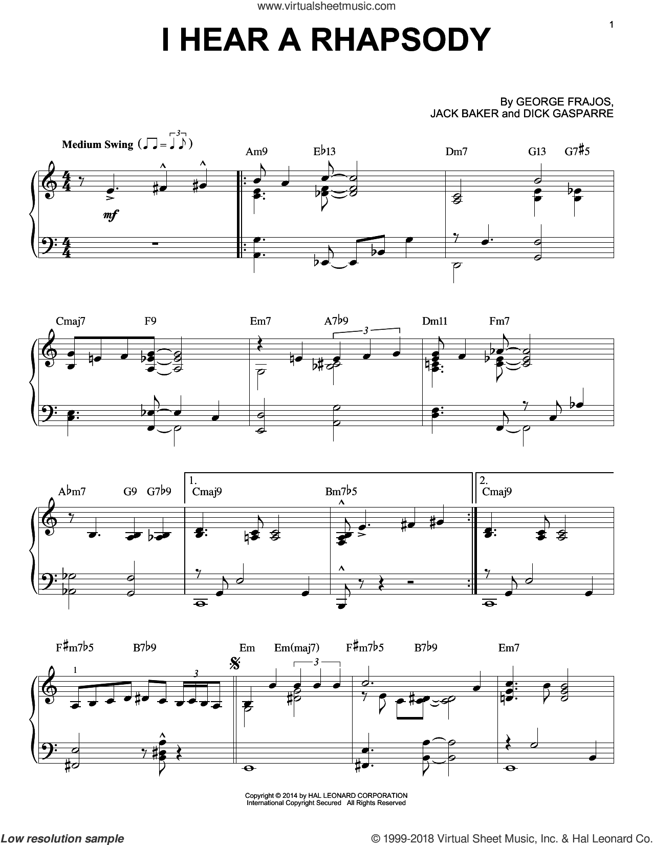 I Hear A Rhapsody