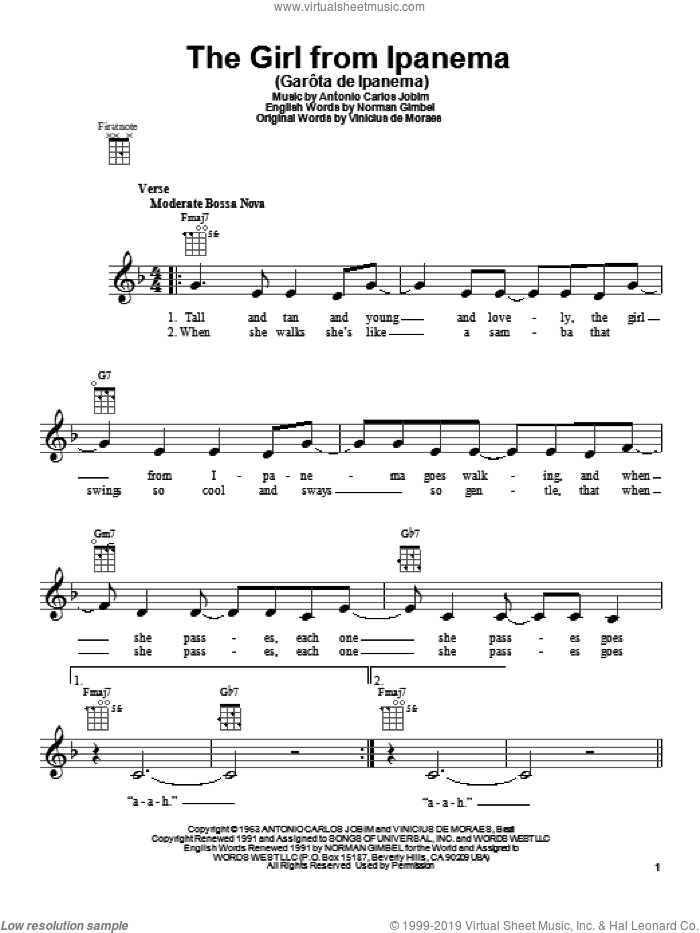 The Girl From Ipanema (GarA'ta De Ipanema)