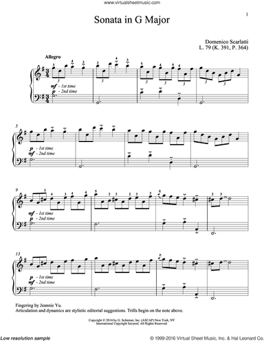 Sonata In G Major, L. 79