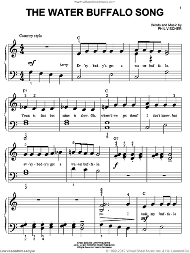 The Water Buffalo Song