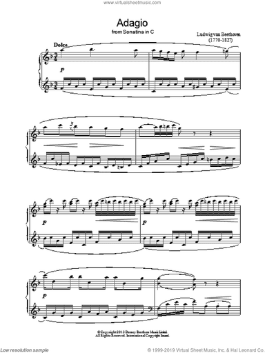 Adagio Sonatina In C
