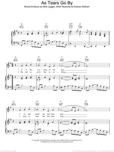 As Tears Go By
