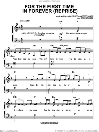 For The First Time In Forever (Reprise) (from Frozen)