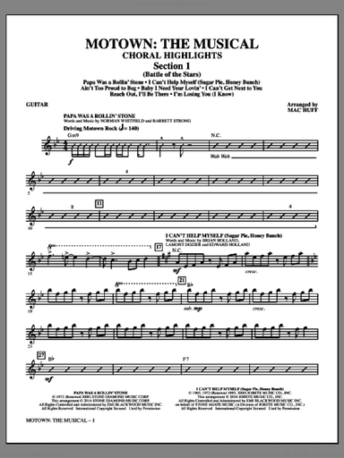 Motown: The Musical (Choral Highlights)