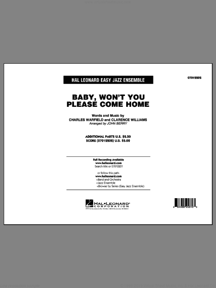 Baby, Won't You Please Come Home (COMPLETE)