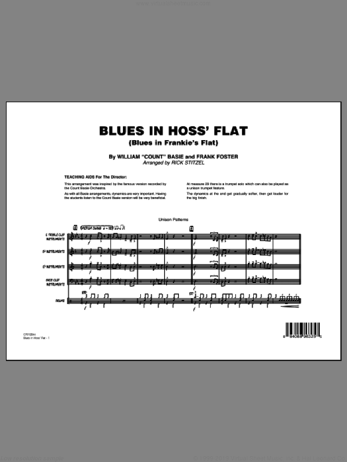 Blues in Hoss' Flat (Blues in Frankie's Flat)