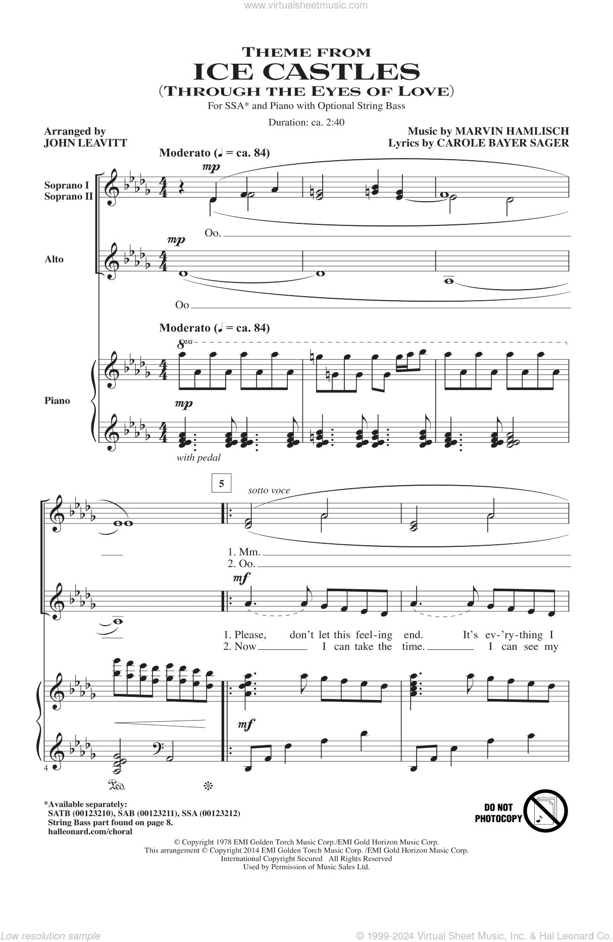 Theme From Ice Castles (Through The Eyes Of Love)