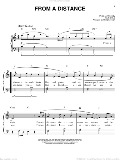 From A Distance (arr. Phillip Keveren)
