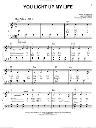 You Light Up My Life (arr. Phillip Keveren)