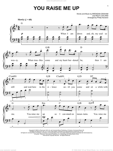 You Raise Me Up (arr. Phillip Keveren)
