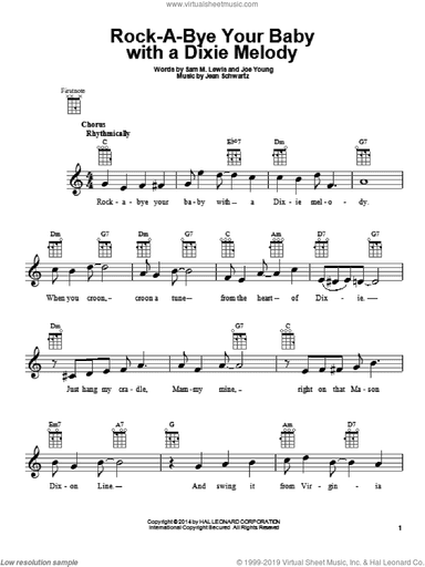 Rock-A-Bye Your Baby With A Dixie Melody