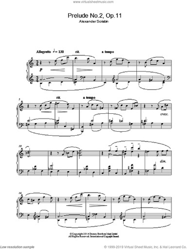 Prelude No.2, Op.11