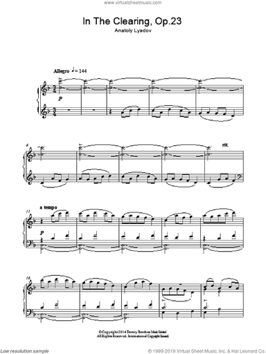 In The Clearing Op. 23