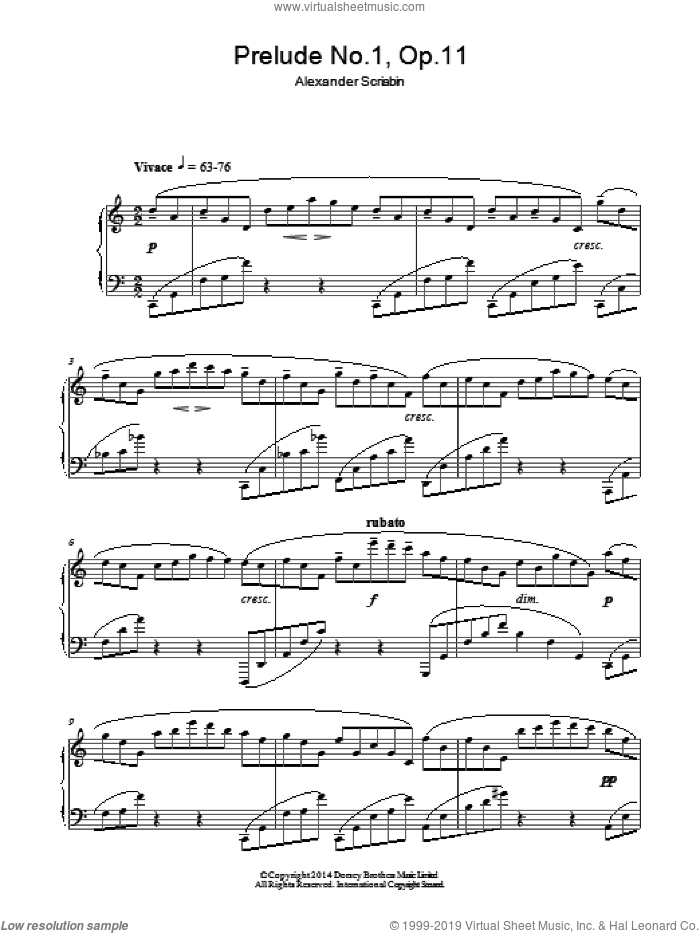 Prelude No.1, Op.11