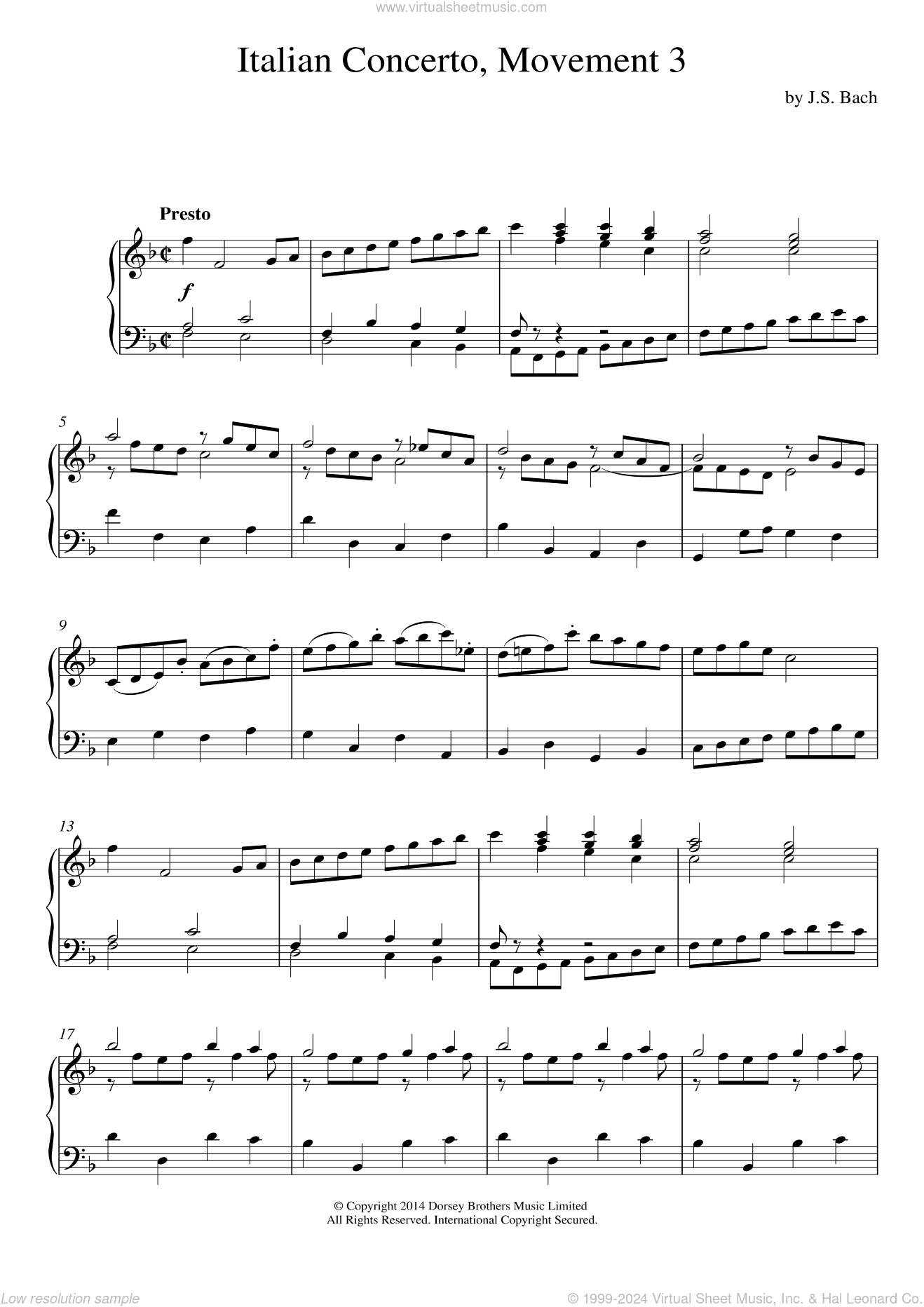 Italian Concerto (3rd Movement)
