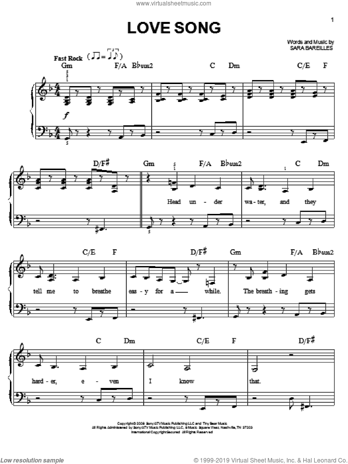 Love Song, (easy)
