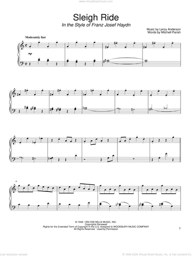 Sleigh Ride (in the style of Franz Josef Haydn) (arr. David Pearl)