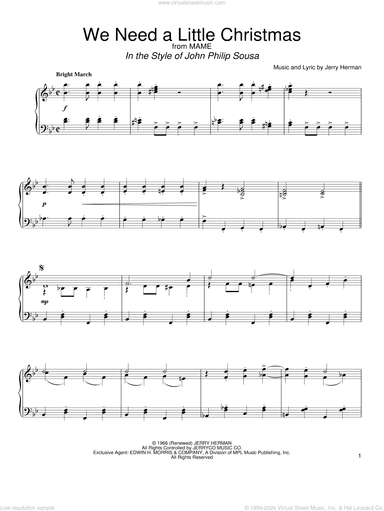 We Need A Little Christmas (in the style of John Philip Sousa) (arr. David Pearl)