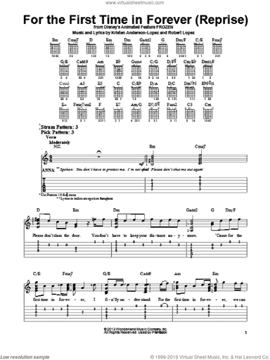 For The First Time In Forever (Reprise) (from Frozen)