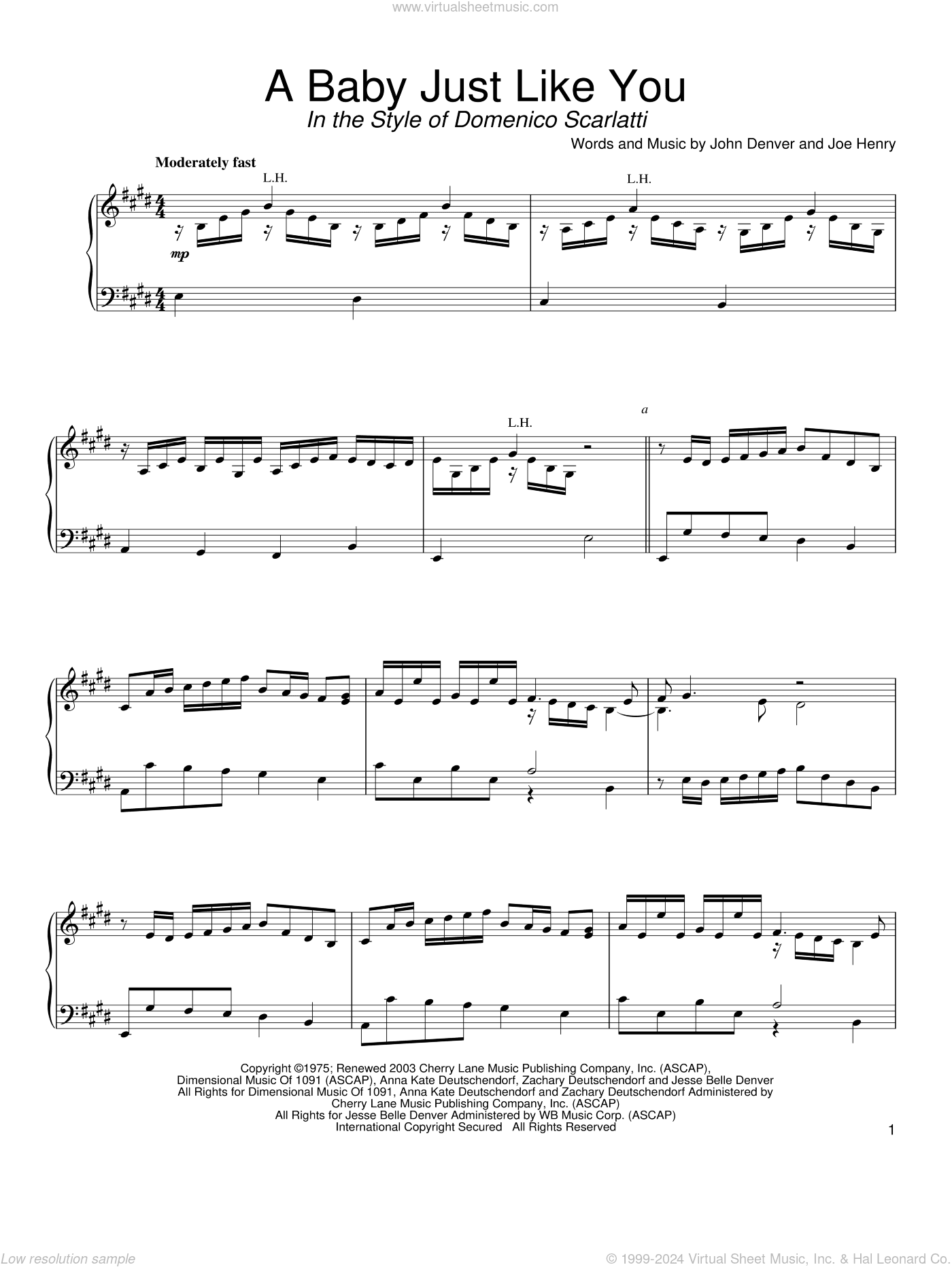 A Baby Just Like You (in the style of Scarlatti) (arr. David Pearl)
