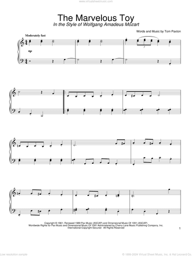 The Marvelous Toy (in the style of Mozart) (arr. David Pearl)