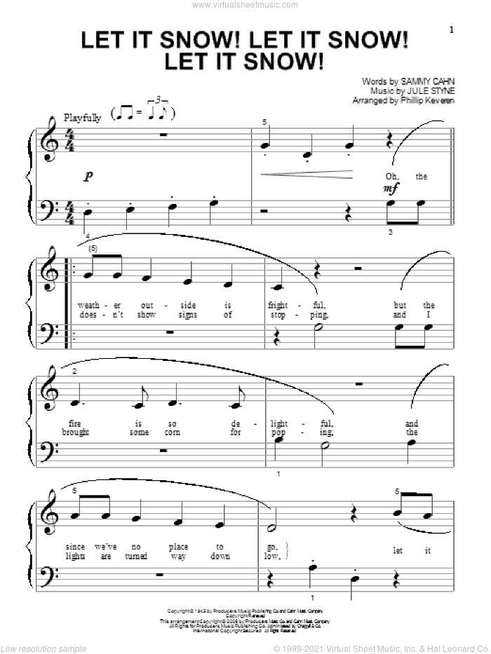 Let It Snow! Let It Snow! Let It Snow! (arr. Phillip Keveren)