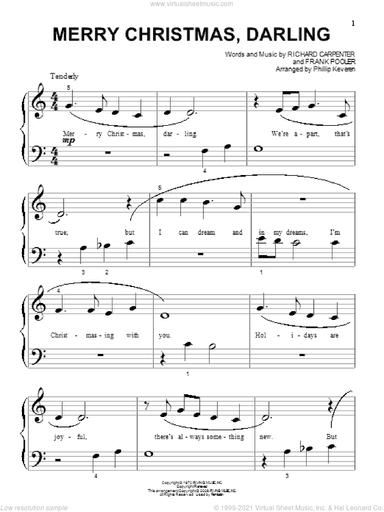 Merry Christmas, Darling (arr. Phillip Keveren)