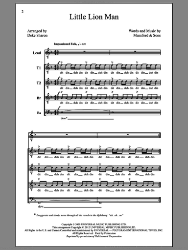 Little Lion Man (arr. Deke Sharon)