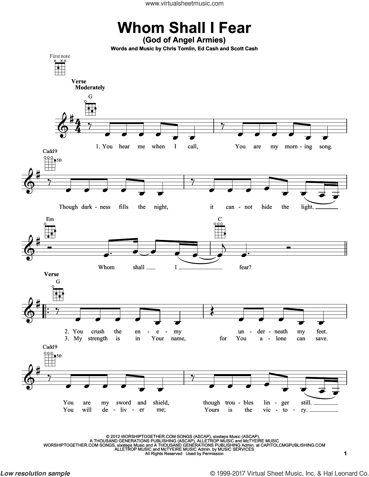 Whom Shall I Fear (God Of Angel Armies)