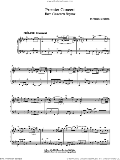 Premier Concert (Concerts Royaux)