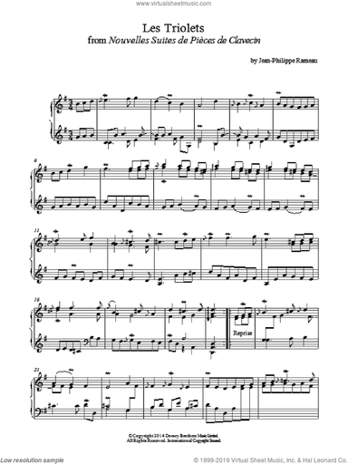 Les Triolets From Nouvelles Suites De Pieces De Clavecin