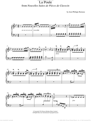 La Poule From Nouvelles Suites De Pieces De Clavecin