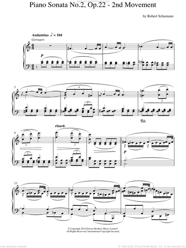 Piano Sonata No. 2, Op. 22 - 2nd Movement