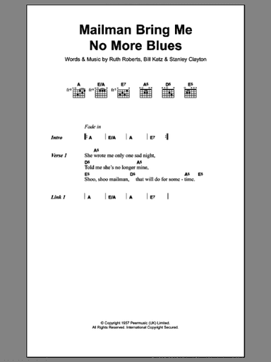 Mailman Bring Me No More Blues