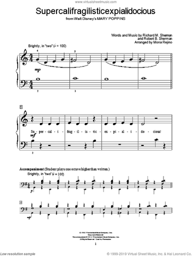 Supercalifragilisticexpialidocious (from Mary Poppins) (arr. Mona Rejino)